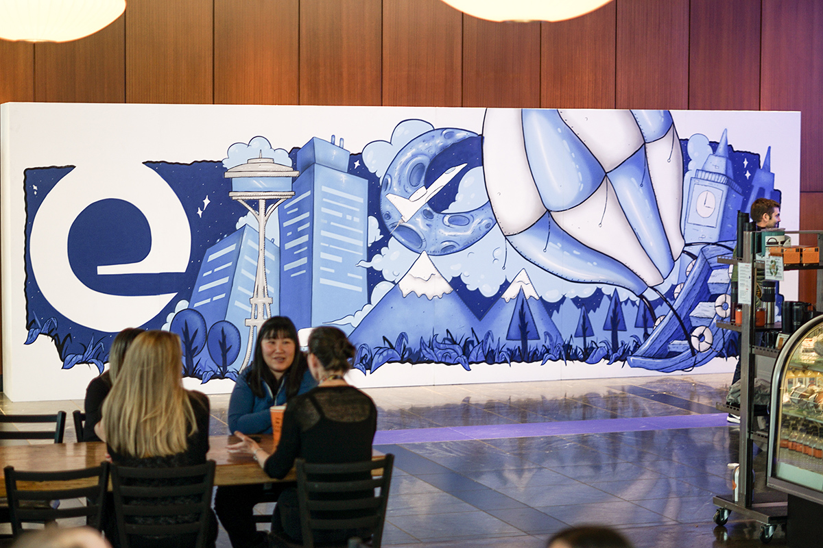 Seattle Mural for Expedia