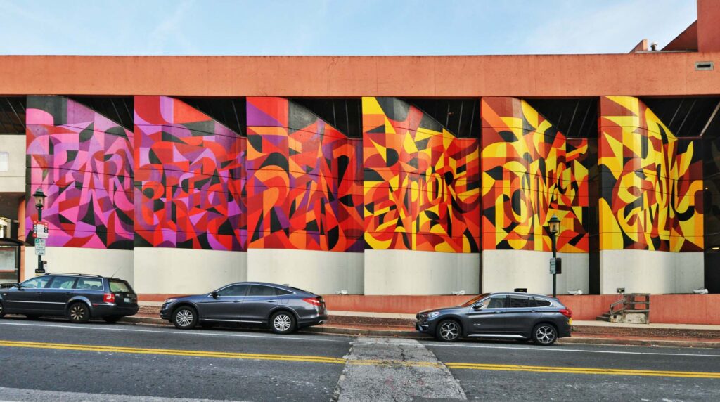 Public Art Mural - Large Scale Colorful Art